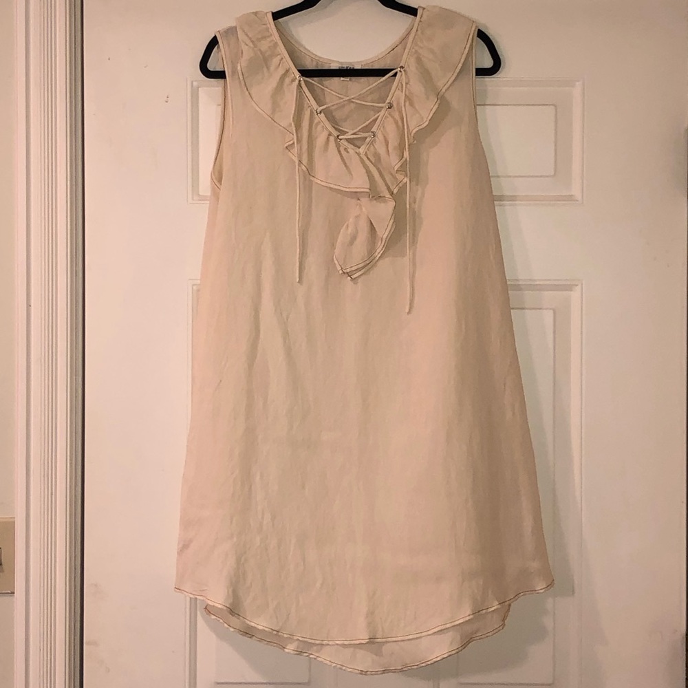 Linen Cream Dress